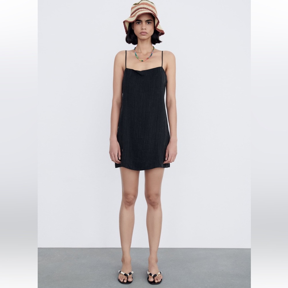Zara | Mini Dress with Slit - Large